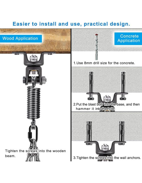 Soporte de Bolsa de Boxeo BeneLabel BHBC-04-1 con Resorte