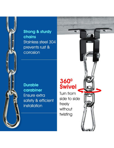 Soporte Giratorio para Saco de Boxeo Yes4All - 68 kg