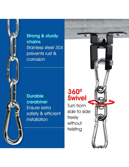 Soporte Giratorio para Saco de Boxeo Yes4All - 68 kg