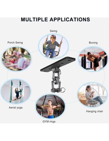 Soporte de Techo para Bolsa Pesada Lifeswell 272 kg Rotación 360