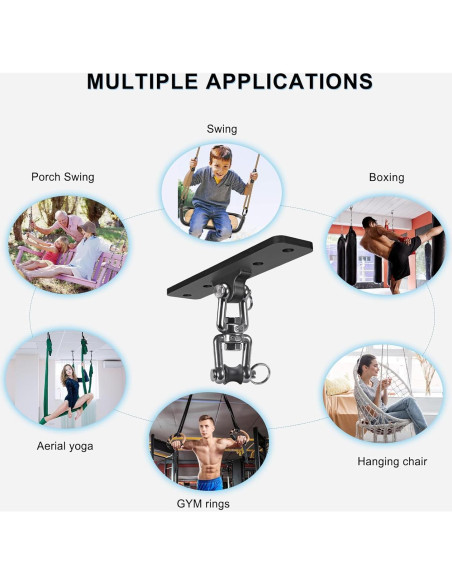 Soporte de Techo para Bolsa Pesada Lifeswell 272 kg Rotación 360