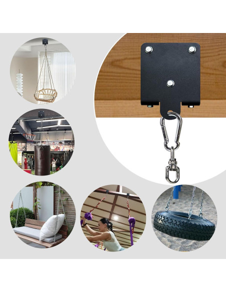 Soporte para Saco de Boxeo Homydom 158 kg Acero Negro