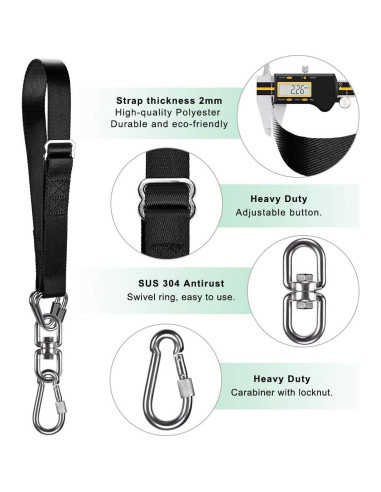 Soporte para Saco de Boxeo Dolibest con Correa Ajustable 1000 lbs