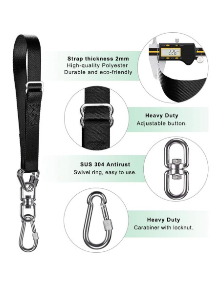 Soporte para Saco de Boxeo Dolibest con Correa Ajustable 1000 lbs