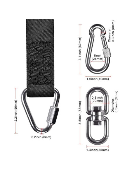 Soporte para Saco de Boxeo Dolibest con Correa Ajustable 1000 lbs