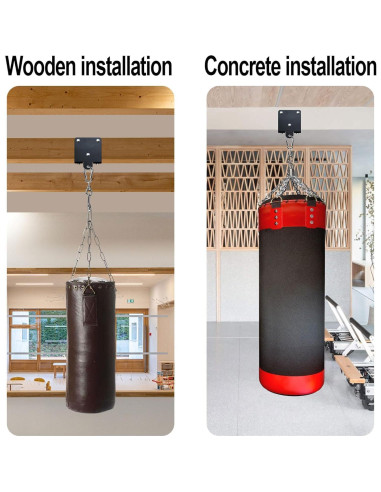 Soporte para Saco de Boxeo Homydom 158 kg Acero Negro