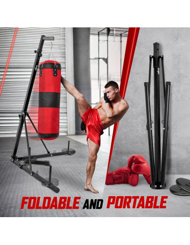 Soporte de Bolsa Pesada Plegable Yes4All 68 kg Ajustable