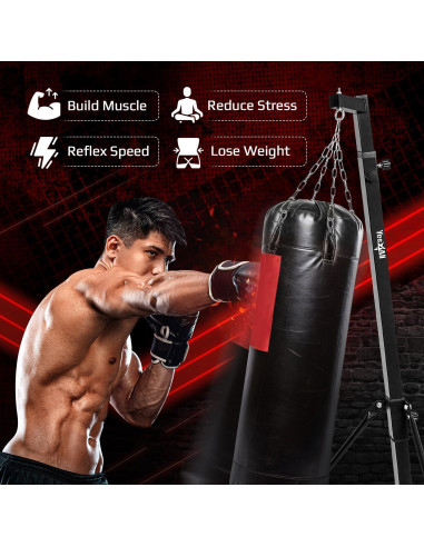 Soporte de Bolsa Pesada Plegable Yes4All 68 kg Ajustable