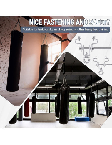 Soporte de Bolsa Pesada MorningRo para Viga I - 2 Pcs, Acero