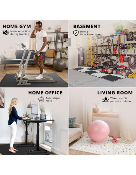 Alfombrilla de Ejercicio BeMaxx - 18 Piezas EVA 1.67 m