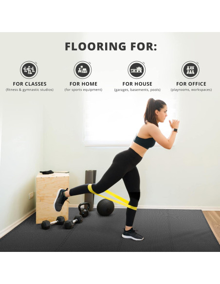 Alfombrilla de Ejercicio BeMaxx - 18 Piezas EVA 1.67 m