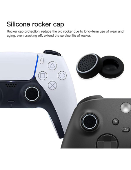 Tapas de Joystick de Silicona Acupress 10-Pack para PS4 PS3 Xbox