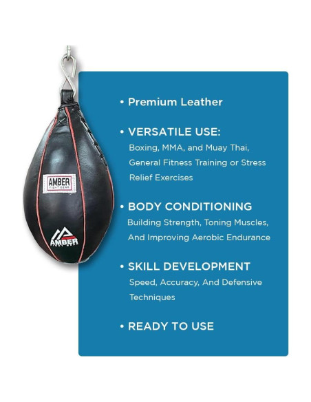 Bola de Maíz Amber Fight Gear para Boxeo y Kickboxing 5" x 9"