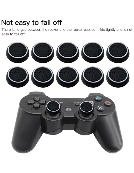 Tapas de Joystick de Silicona Acupress 10-Pack para PS4 PS3 Xbox