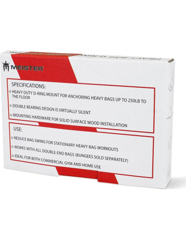 Anclaje de Suelo D-Ring Meister para Saco Pesado Doble Cara