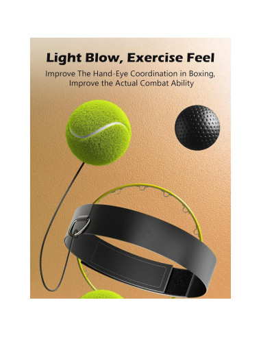 Bola de Reflexión de Boxeo Olook Verde con Banda Ajustable