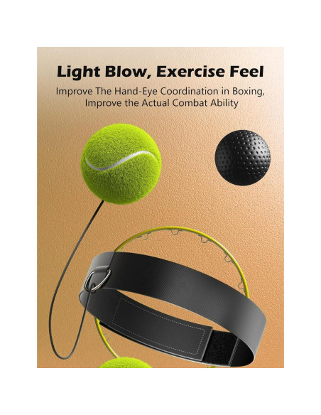 Bola de Reflexión de Boxeo Olook Verde con Banda Ajustable