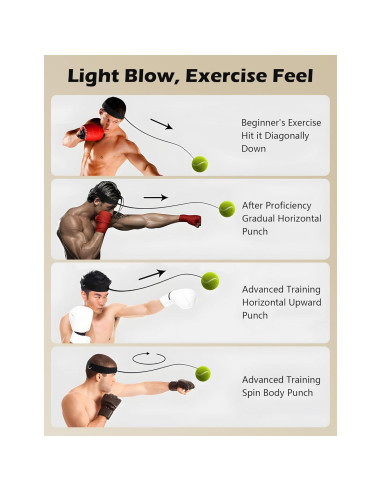 Bola de Reflexión de Boxeo Olook Verde con Banda Ajustable