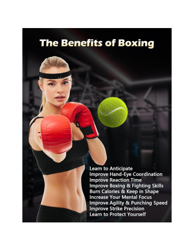 Bola de Reflexión de Boxeo Olook Verde con Banda Ajustable