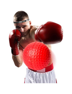 Bola de Reflexión de Boxeo HANQ con Banda Ajustable 3 Niveles 2