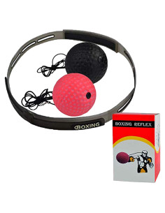 Bola de Boxeo Reflex Stolife con Banda - Entrenamiento Agilidad 2 Pzas