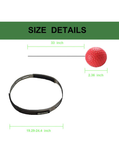 Bola de Boxeo Reflex Stolife con Banda - Entrenamiento Agilidad 2 Pzas