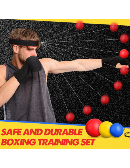 Juego de Boxeo WinnerWhy SHQ1785 con 3 Pelotas y Guantes