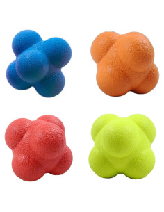 Paquete de 4 Pelotas de Reacción ROLUXENTIA 7.1 cm Multi-Deporte