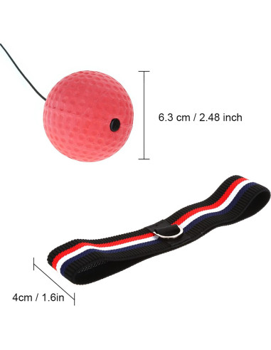 Bola de Reflexión de Boxeo Alomejor con Banda Elástica 6.3cm