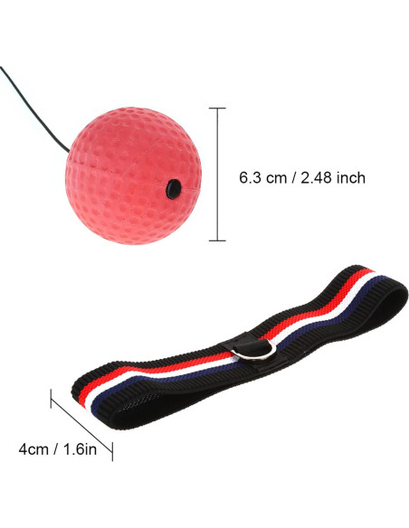 Bola de Reflexión de Boxeo Alomejor con Banda Elástica 6.3cm