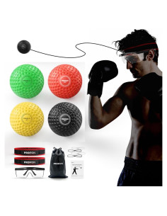Bola de Reflexión de Boxeo PROIRON con Gafas de Seguridad