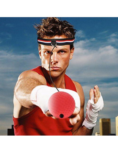 Bola de Reflexión de Boxeo Alomejor con Banda Elástica 6.3cm