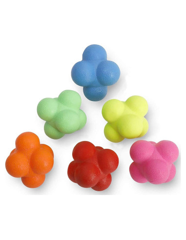 Pelotas de Reacción de Caucho Yaegoo - 6 Piezas para Entrenamiento