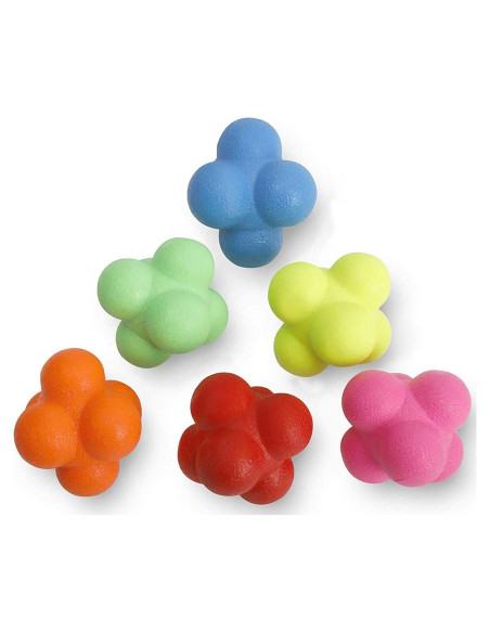 Pelotas de Reacción de Caucho Yaegoo - 6 Piezas para Entrenamiento