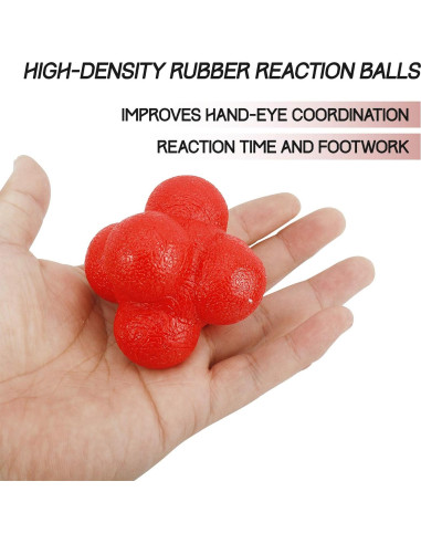 Pelotas de Reacción de Caucho Yaegoo - 6 Piezas para Entrenamiento