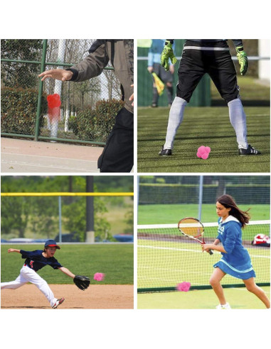 Pelotas de Reacción de Caucho Yaegoo - 6 Piezas para Entrenamiento