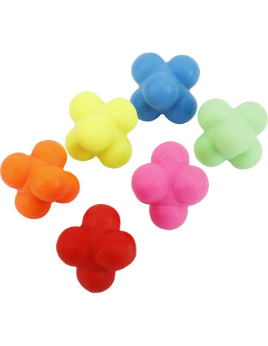 Pelotas de Reacción de Caucho Yaegoo - 6 Piezas para Entrenamiento