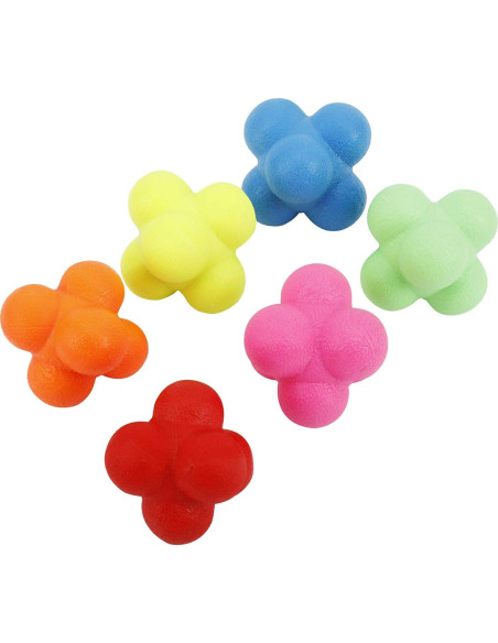 Pelotas de Reacción de Caucho Yaegoo - 6 Piezas para Entrenamiento