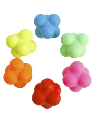 Pelotas de Reacción de Caucho Yaegoo - 6 Piezas para Entrenamiento