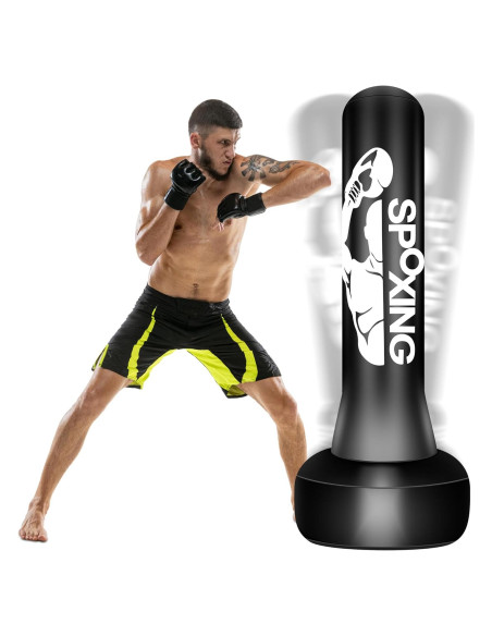 Saco de Boxeo Vobab 178 cm con Soporte Plegable para Adultos