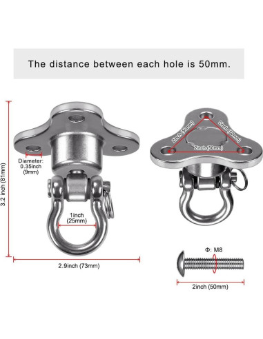 Soporte Giratorio Speed Bag BeneLabel Acero Inoxidable 360