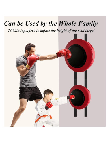 Almohadilla de Boxeo en Pared YCJYZLF 30x30cm Rojo
