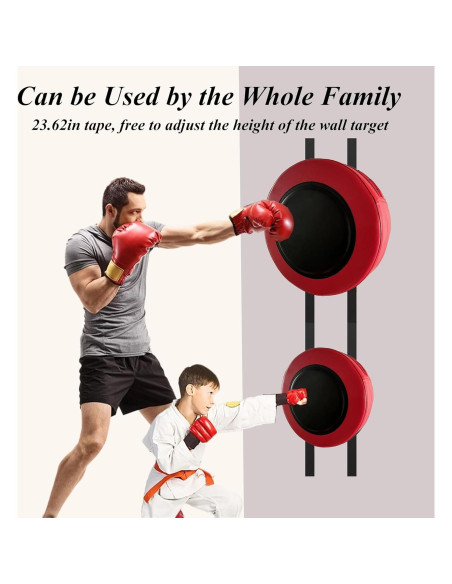Almohadilla de Boxeo en Pared YCJYZLF 30x30cm Rojo