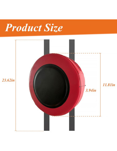 Almohadilla de Boxeo en Pared YCJYZLF 30x30cm Rojo