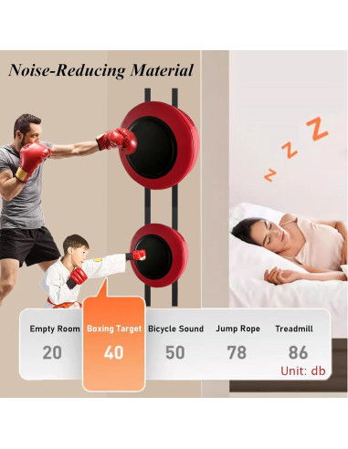 Almohadilla de Boxeo en Pared YCJYZLF 30x30cm Rojo