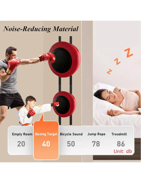 Almohadilla de Boxeo en Pared YCJYZLF 30x30cm Rojo