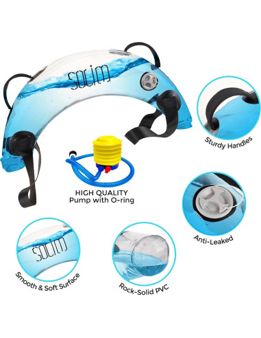 Bolsa de Agua con Pesas Solim 1.1kg para Entrenamiento en Casa