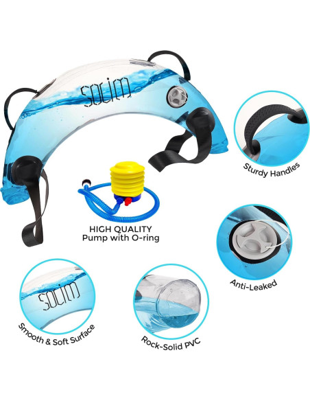 Bolsa de Agua con Pesas Solim 1.1kg para Entrenamiento en Casa