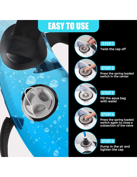 Bolsa de Agua con Pesas Solim 1.1kg para Entrenamiento en Casa