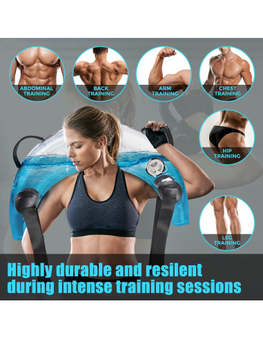 Bolsa de Agua con Pesas Solim 1.1kg para Entrenamiento en Casa